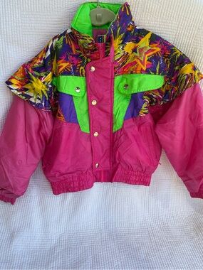 Vintage Kids Liberty Bell Colour Block Wind Breaker